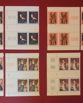 Francobolli Monaco Opere d'Arte emessi  1967/72