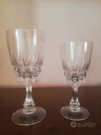 bicchieri in cristallo d'arques 