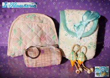 Cartoleria Vintage1980 Borsellino Cotone Fermacoda