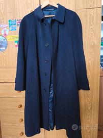 Cappotto uomo in lana Piacenza 1733, blu navy