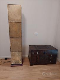 Lampada etnica in pelle