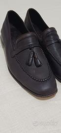 mocassini uomo Ferragamo originali in pelle marron