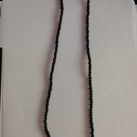 Collana unisex artigianale in onice nera 