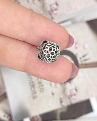Charm originale pandora openwork fiori filigrana 