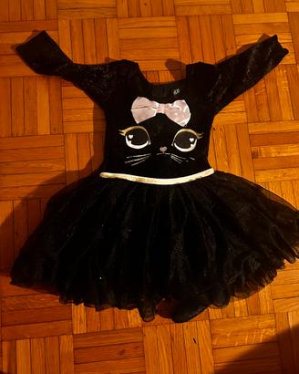 Costume Carnevale 2 anni gattina bimba H&M tg 92