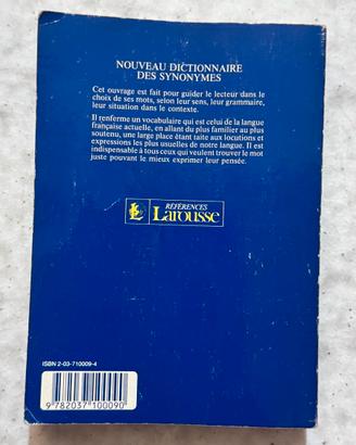 Dizionario Sinonimi Francese Références Larousse