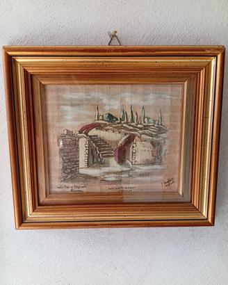 Quadro d'Autore - Veduta Anfiteatro Romano Siracus