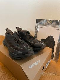 Hoka x satisfy mafate speed 4 lite coffee 42 2/3