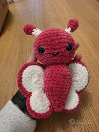 Peluche farfalla fatto a mano