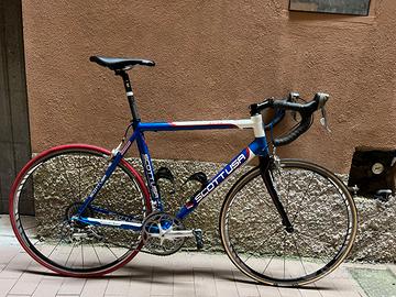 Bici da corsa Scott USA + rulli Relaxdays