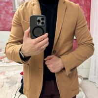 Giacca elegante uomo color cammello