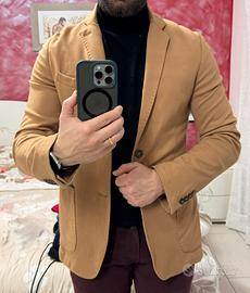 Giacca elegante uomo color cammello