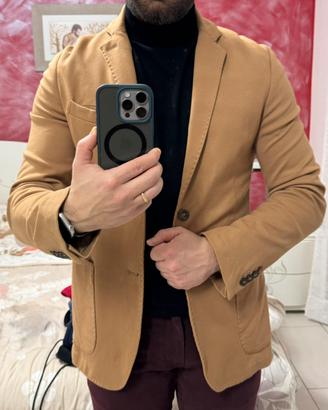 Giacca elegante uomo color cammello