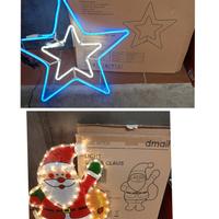 Insegne figure luminose led natalizie nuove 