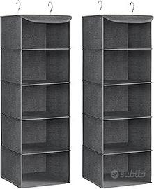 SONGMICS Set di 2 Portaoggetti da Appendere(C)