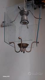 lampadario ottone inizi 1900