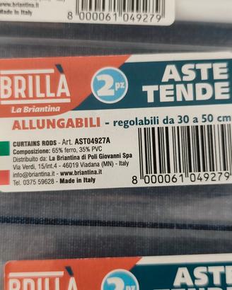 Aste tende allungabili 3 conf.