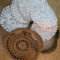 6 sottobicchieri uncinetto diametro 13 cm