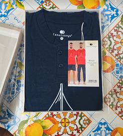 Pigiama Uomo 3 PZ Luna Lounge T.M  Blu 
