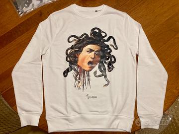 Felpa bianca Uffizi Medusa taglia S uomo