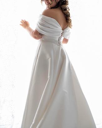 Splendido abito da sposa in mikado - da non perder