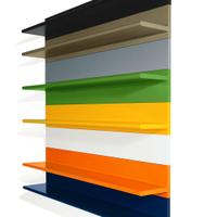 Mensole in metallo colorate design Ydf Ala System
