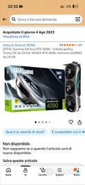 GPU ZOTAC GeForce RTX 4090 Trinity OC 24GB