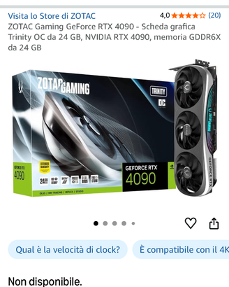 GPU ZOTAC GeForce RTX 4090 Trinity OC 24GB