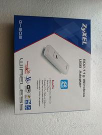 CHIAVETTA WIFI WIRELESS USB ADATTATORE ZYXEL G-202