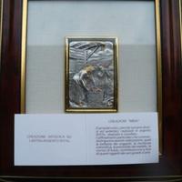 4 serigrafie in rilievo in argento