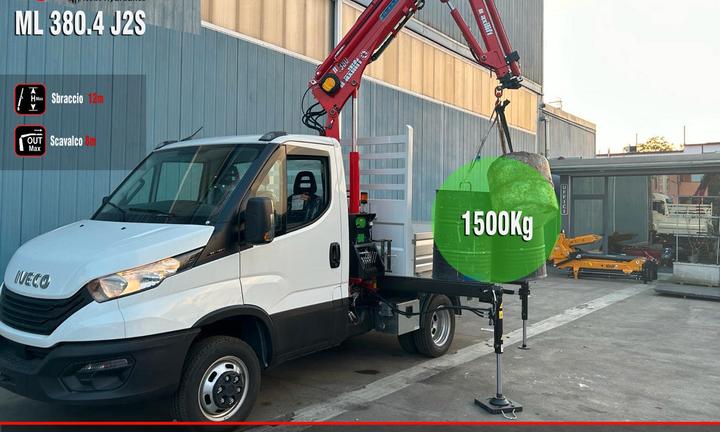 Gru Maxilift 380-4s+jib2s nuova per Iveco daily