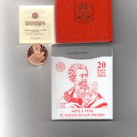 Moneta € 20 rame proof Vaticano 2024  S. Pietro