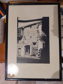 quadro "Cortile" di Lidia Fiore 1997