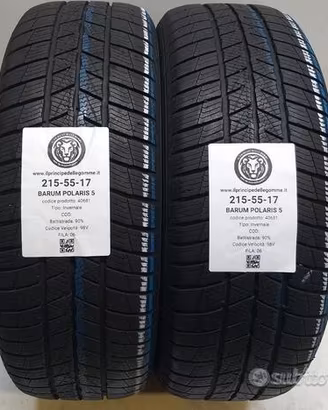 2 gomme 215 55 17 barum a40681