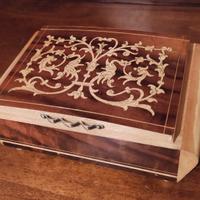 portasigarette in legno anni 70