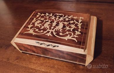 portasigarette in legno anni 70