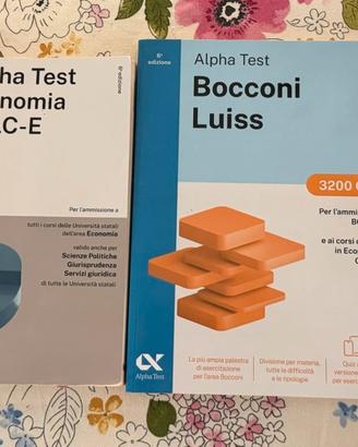 Alpha test - Bocconi Luiss + Tolc E - 4 libri