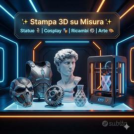 Stampa 3D su richiesta – oggetti personalizzati