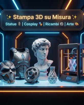 Stampa 3D su richiesta – oggetti personalizzati