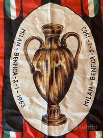 Bandiera LEGGENDARIA ACMilan COPPA CAMPIONI 1963