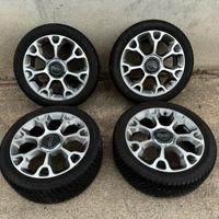 4 RUOTE CERCHI IN LEGA 17" COMPLETE FIAT 500L 2021