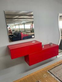 Ingresso rosso con specchiera S 2631