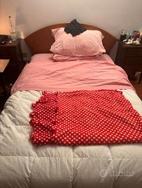 Letto a Una Piazza e Mezzo in Noce Massello