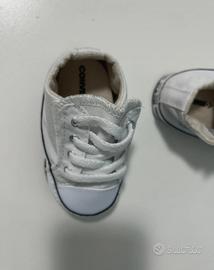 Scarpe all-star bianche neonato