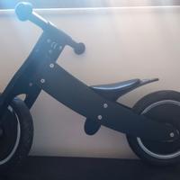 Bici senza pedali legno laccata nero