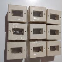 9 Scatole Parete AVE Sistema 45 (1 foro)