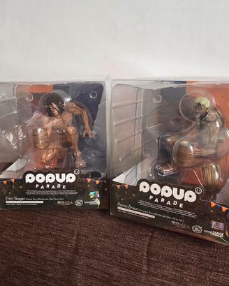 Coppia Attacco Dei Giganti Action Figure