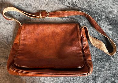 Red Moon Borsa Tracolla Pelle Cuoio Vintage
