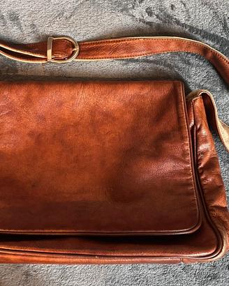 Red Moon Borsa Tracolla Pelle Cuoio Vintage