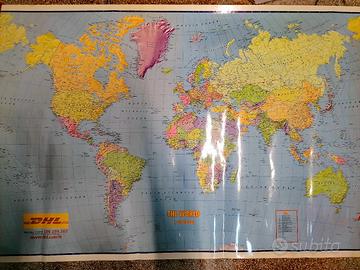 Carta politica del mondo grande 